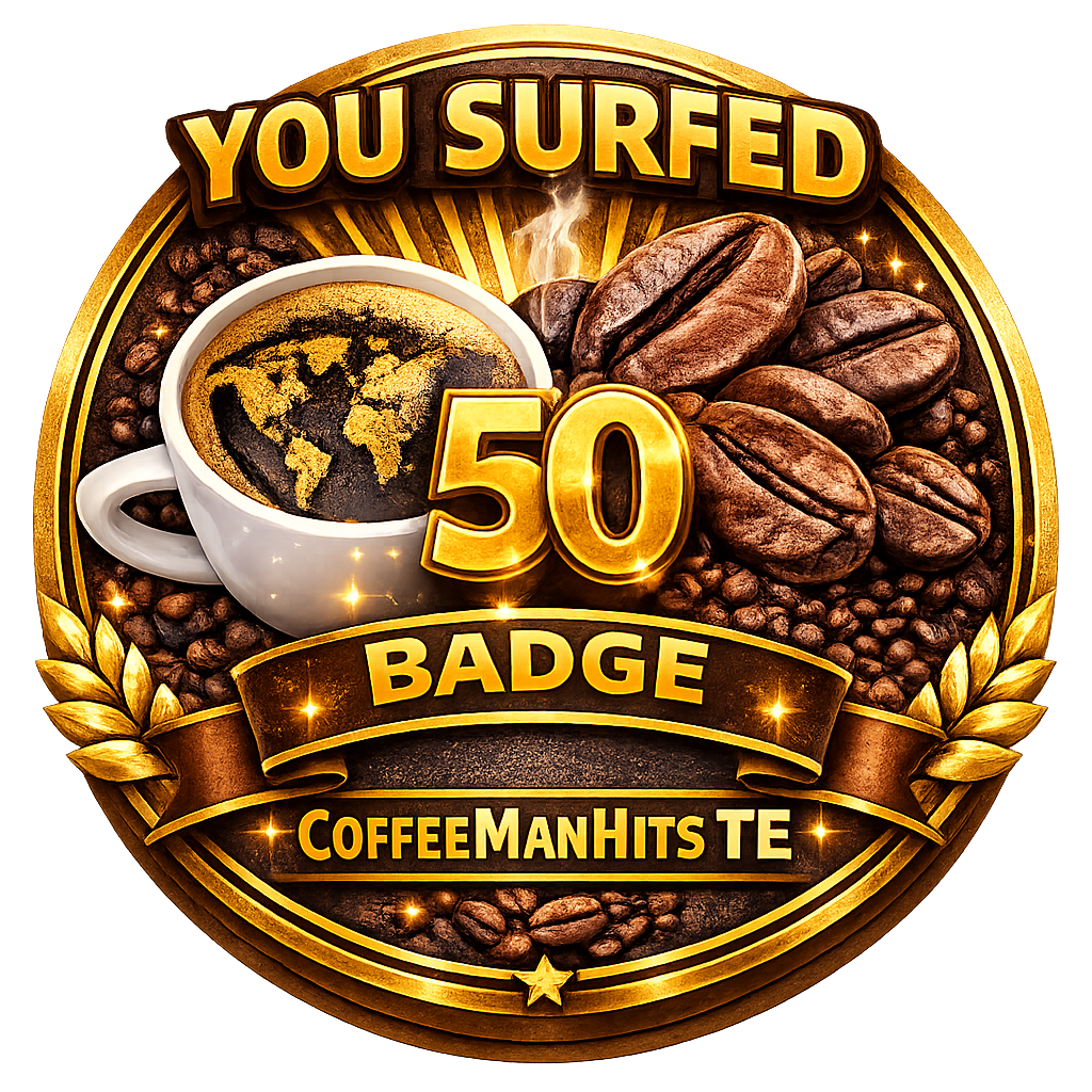 CoffeeManHits TE 50 Badge